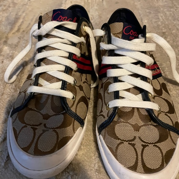 Coach Shoes - Coach Women’s Tan Sneakers Sz 10